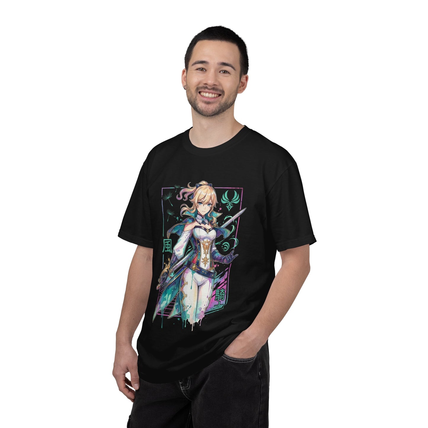 Genshin Impact Jean White Blue Outfit Favonian Devotion Icon Premium T-Shirt
