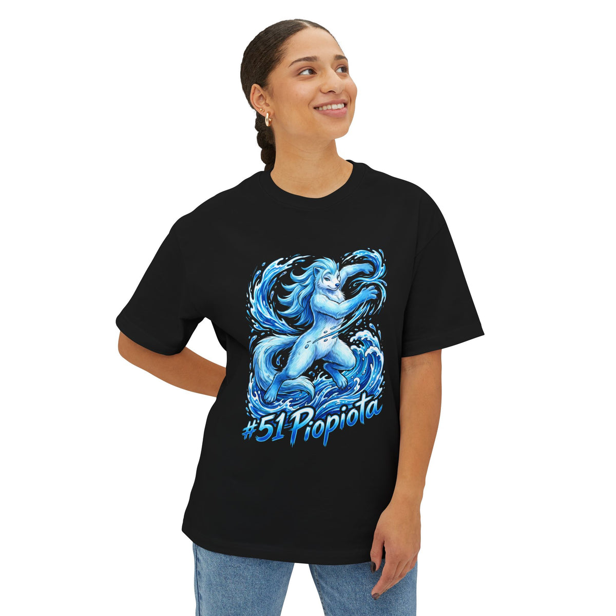 Piopiota Aniimo Elemental Burst Creature Art - Oversized Premium Tee