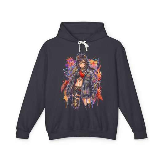 Dehya Genshin Vaporwave Golden Armor Punk Style Art Unisex Premium Hoodie