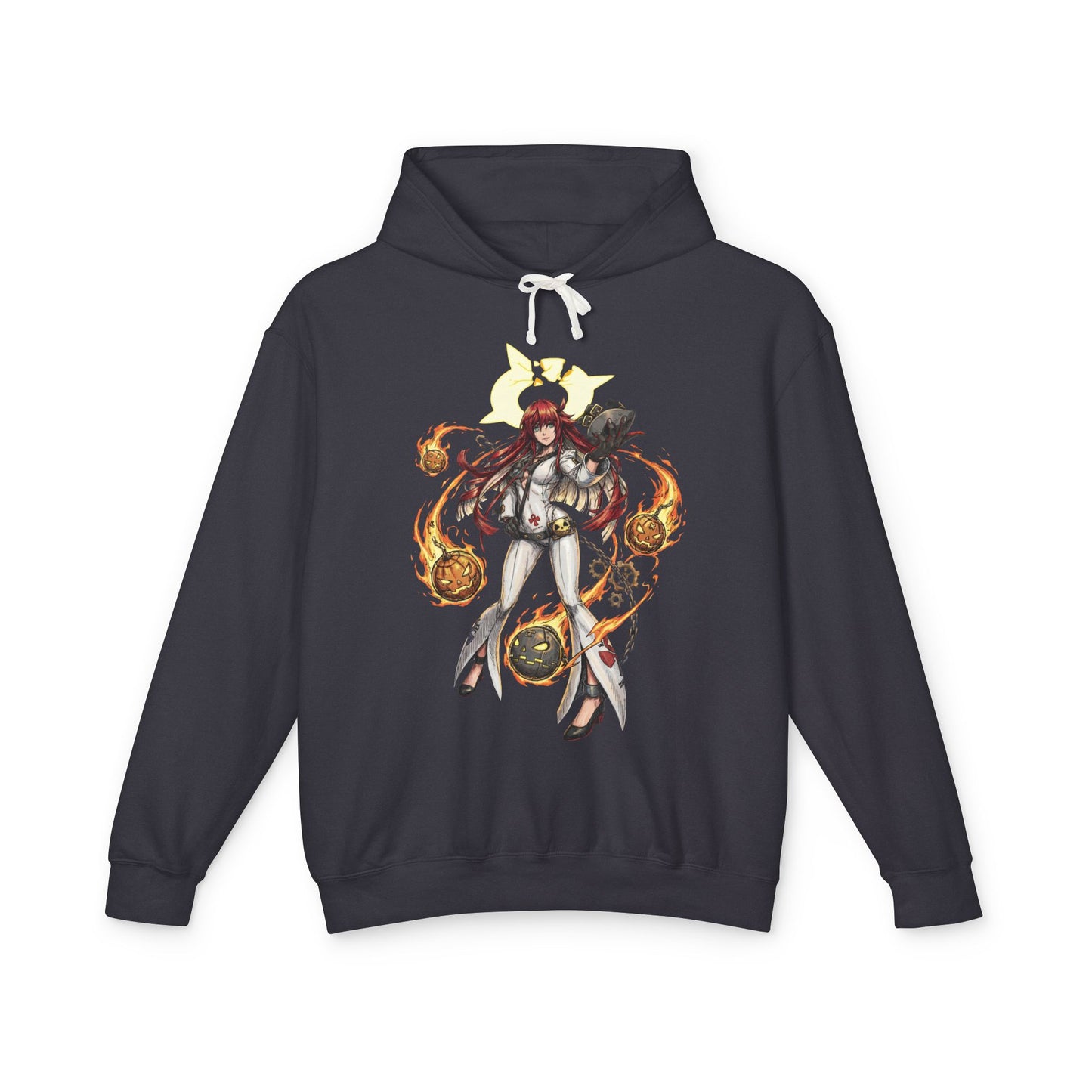 Jack-O GG Strive: White Hair Floating Pumpkin Unisex Premium Hoodie