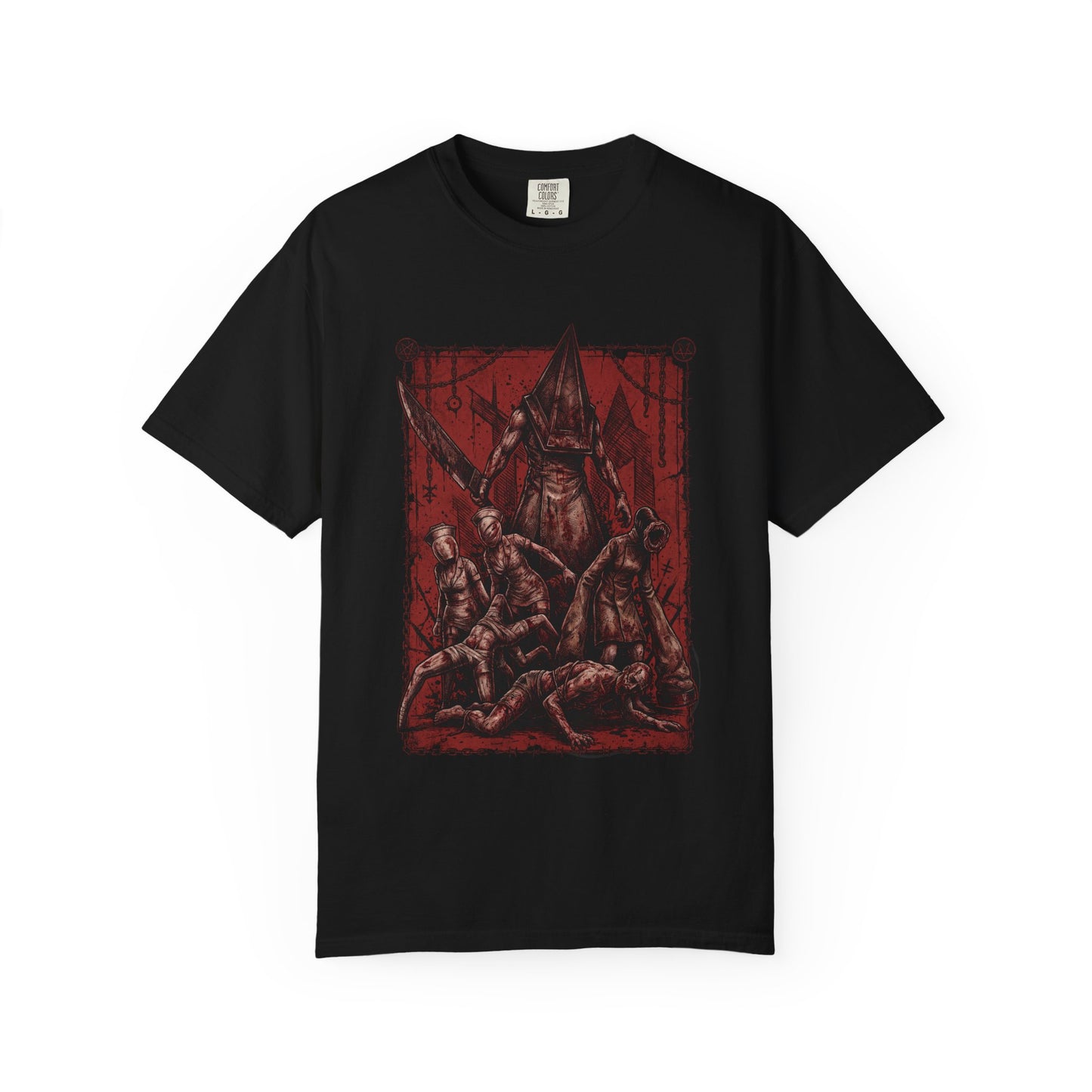 Iconic SH2 Pyramid Head Remake Render Red Pyramid Thing Boss Fight Premium T-Shirt