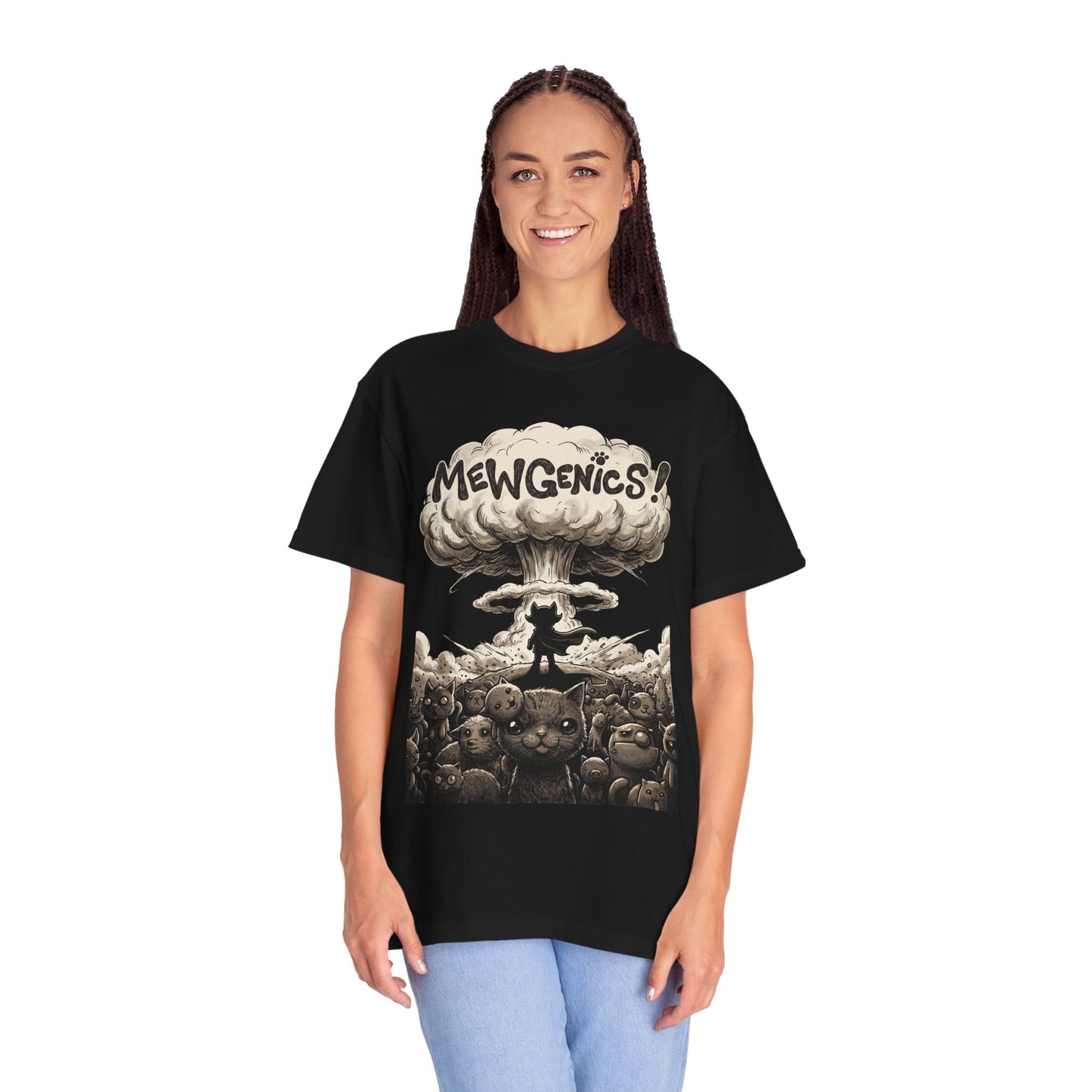 Mewgenics Necromancer Cat Sweatshirt | Dark Humor Roguelite Cat Breeder Tee Premium T-Shirt