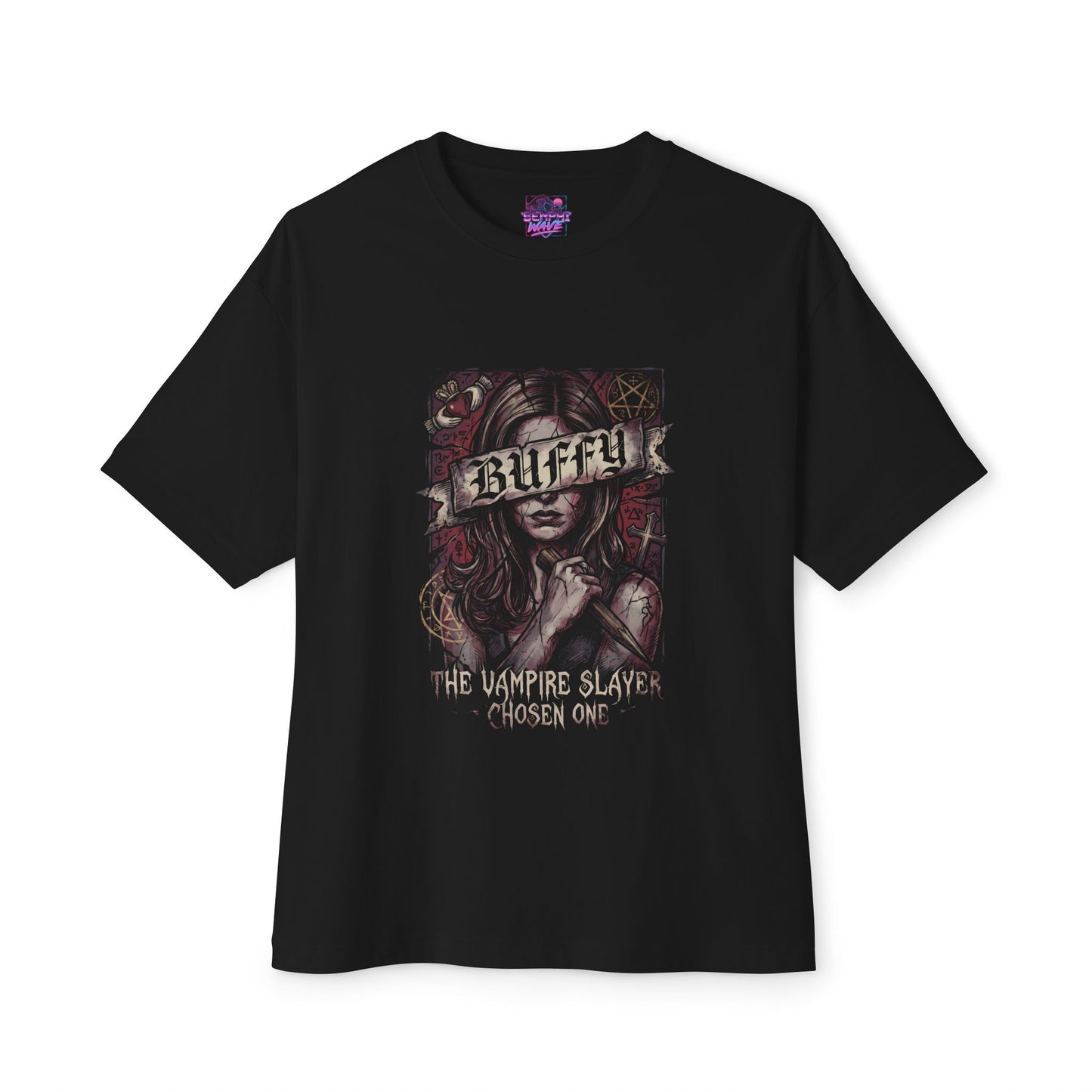 Buffy Summers Kick Ass Slayer – Powerful 90s Heroine Premium Oversized Unisex T-Shirt