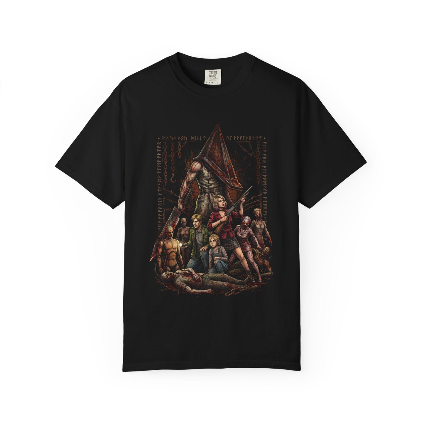 Helmeted Horror Pyramid Head Silent Hill 2 Remake Great Knife Art Premium T-Shirt