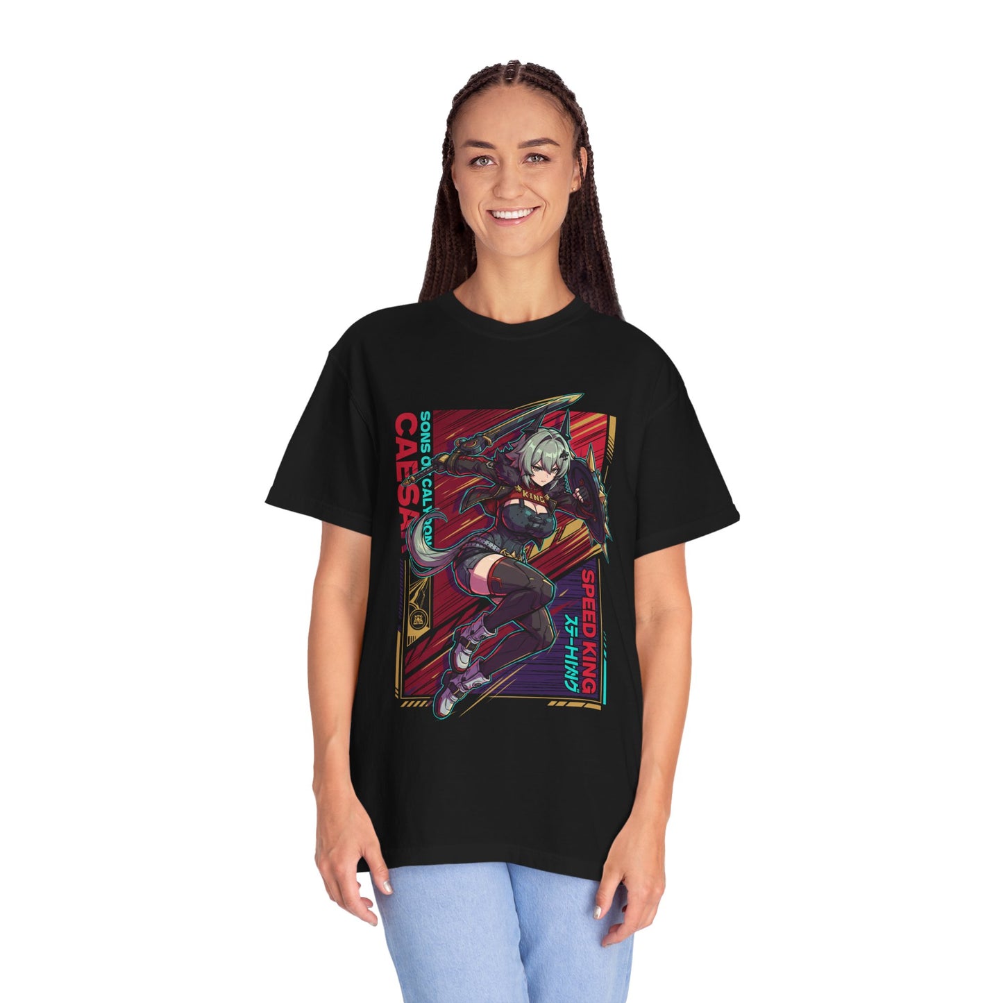 Zenless Zone Zero Caesar King Neon Retro Vaporwave Premium T-Shirt