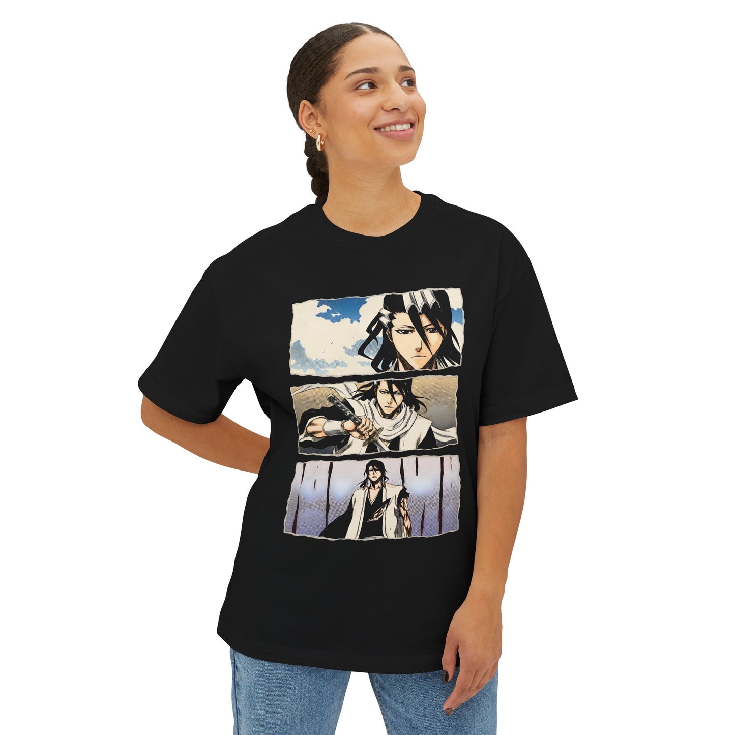 Byakuya Kuchiki Bleach Retro Manga Panel Graphic Tee