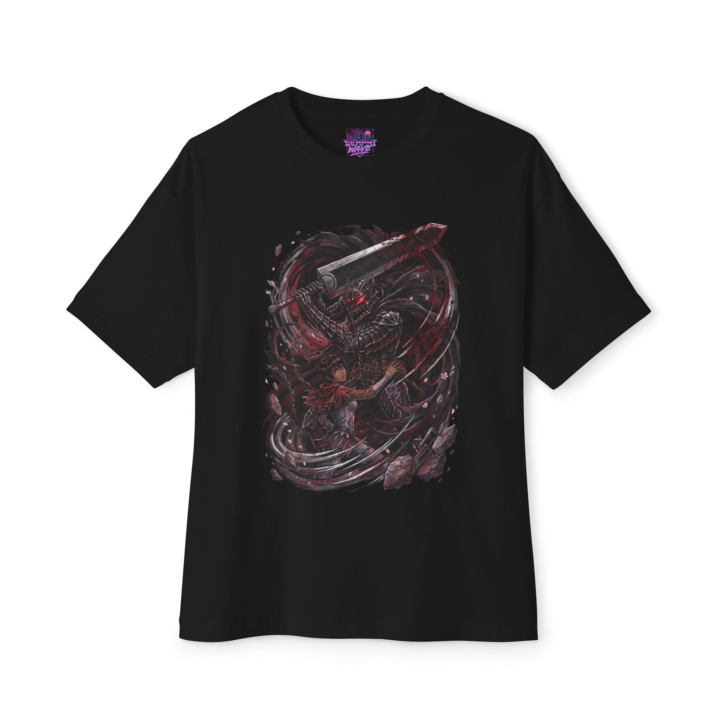 Berserk Guts & Casca Dragonslayer Rage Warrior Design Premium Oversized Unisex T-Shirt