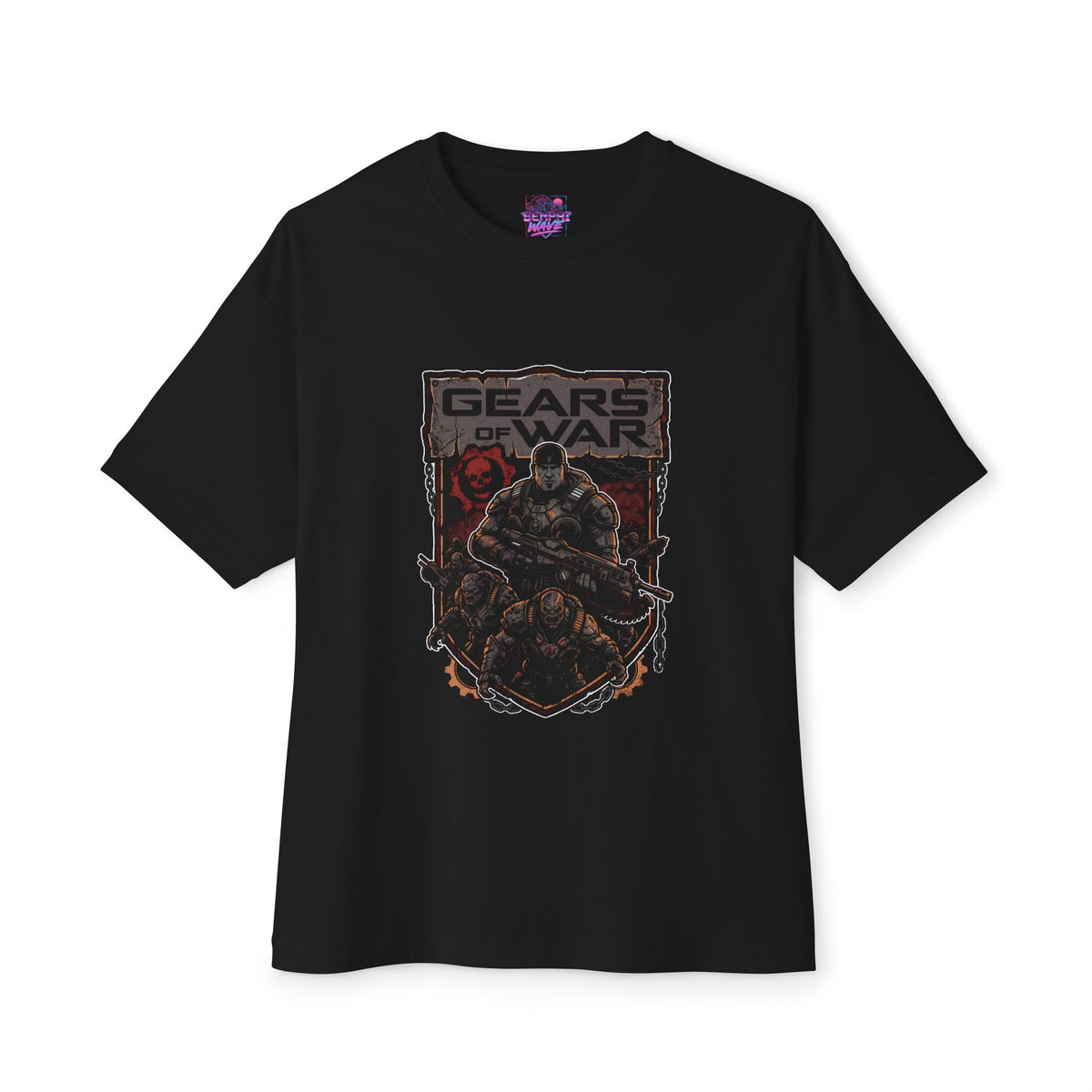 Gears of War Delta Squad Crimson Omen Crest Fan Art Oversized T-Shirt