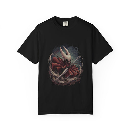 Hollow Knight Silksong Hornet Red Cloak White Mask Design Premium T-Shirt