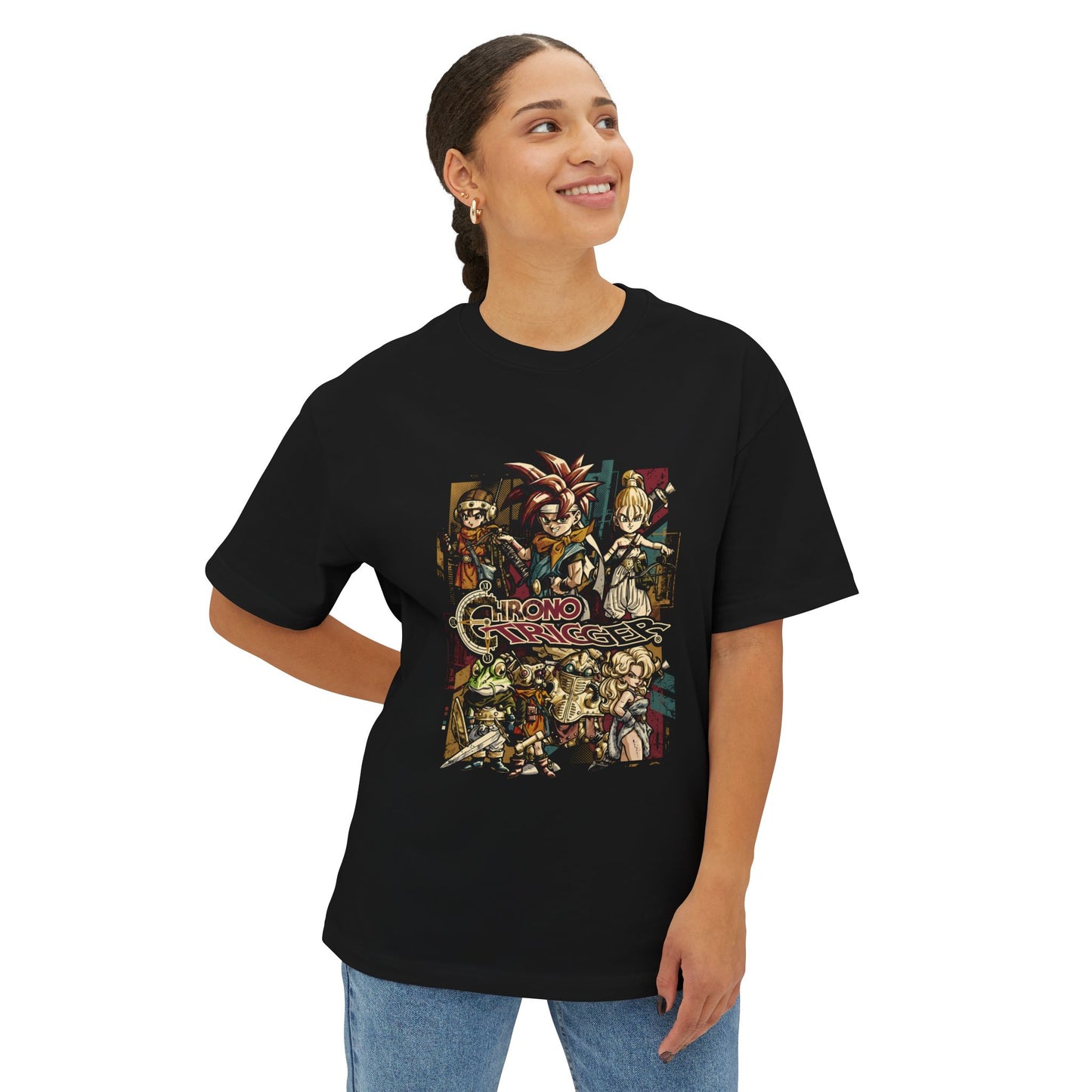Chrono Trigger Heroes Gaming Graphic Tee Premium Oversized Unisex T-Shirt