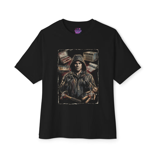 Dexter Hooded Killer Slice of Life Blood Slides Oversized T-Shirt