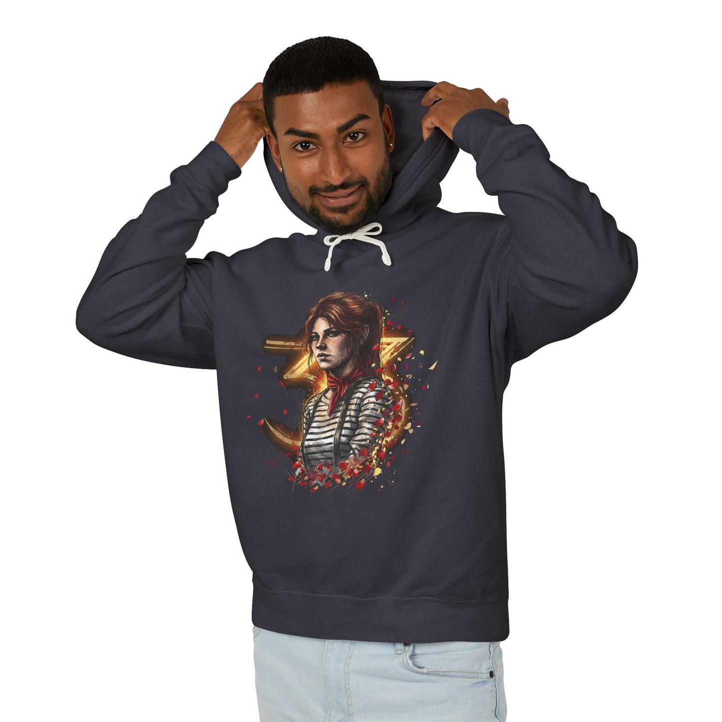 Maelle Overpowered DPS Style – Stance Switch Sword Belle Epoque Fighter Unisex Premium Hoodie