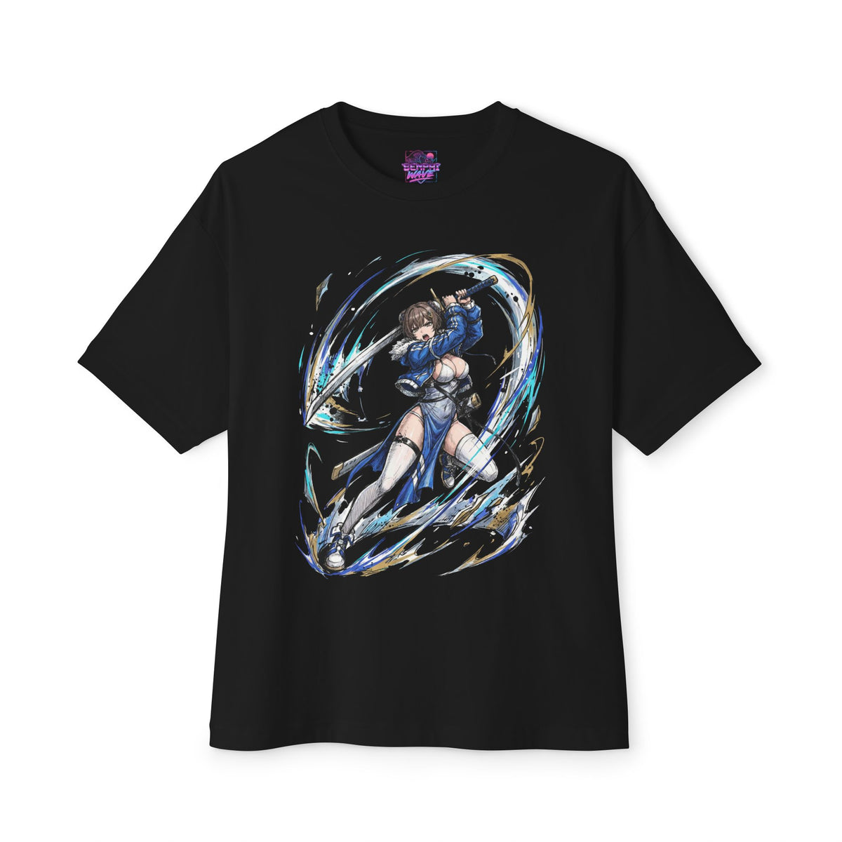 Chaos Zero Nightmare Yuki Silver Arc Slash Fan Art Oversized T-Shirt
