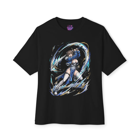 Chaos Zero Nightmare Yuki Silver Arc Slash Fan Art Oversized T-Shirt