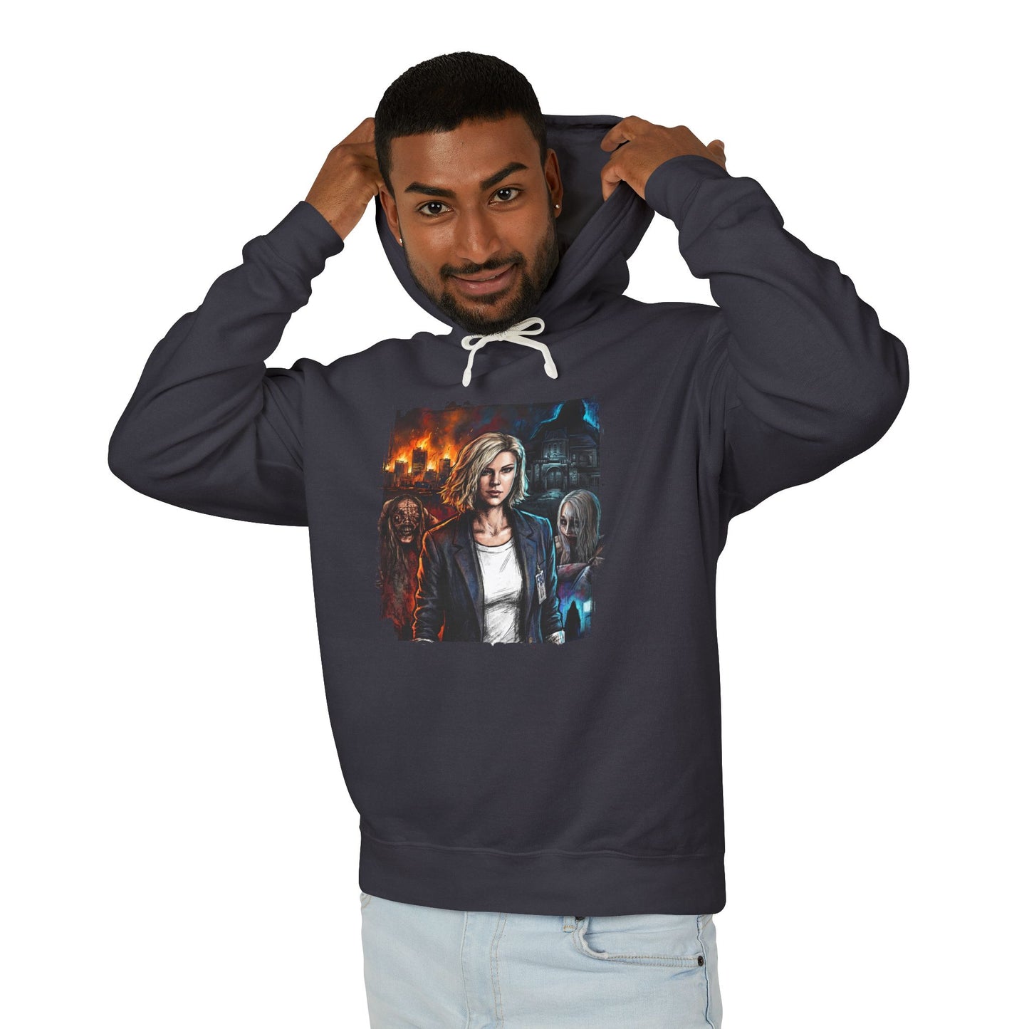 Resident Evil Requiem Grace Ashcroft FBI Analyst Walkthrough Icon Unisex Premium Hoodie