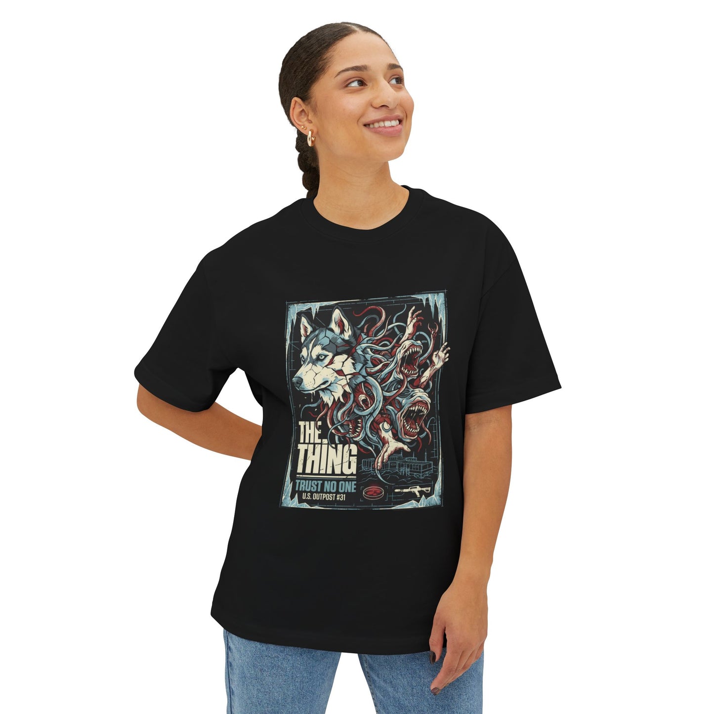 The Thing 1982: Antarctic Horror Classic Premium Oversized Unisex T-Shirt