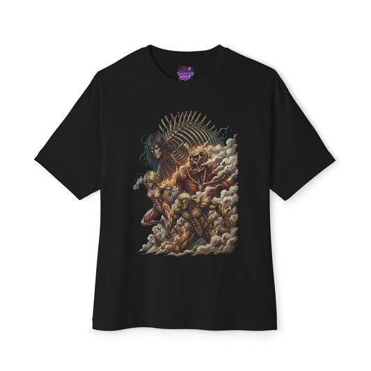 All Nine Titans Group Portrait Shingeki no Kyojin Premium Oversized Unisex T-Shirt
