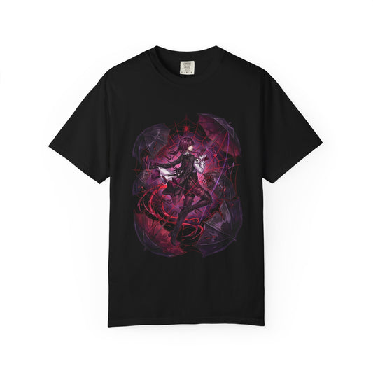 Honkai Star Rail Kafka Silver Butterfly Pin Art Premium T-Shirt