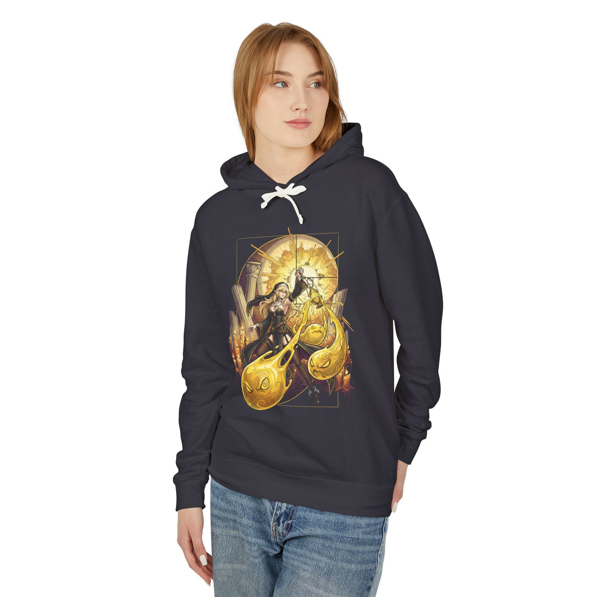 Chaos Zero Nightmare Orlea Sunburst Ruins and Candles Fan Art Hoodie