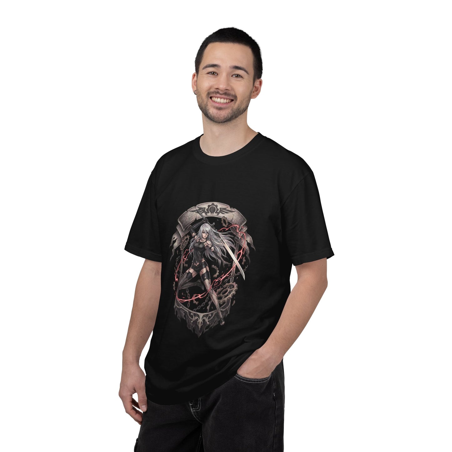 2B YoRHa Elegant Goth Dress Katana Design Premium T-Shirt
