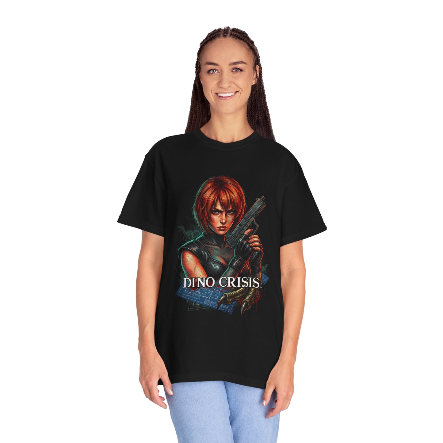 Regina Dino Crisis 1999 Cover Heroine Design Premium T-Shirt