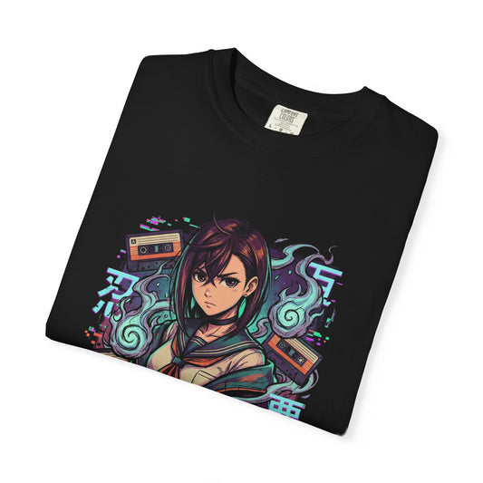 Momo Ayase Dandadan Pink Hair Red Eyes Portrait Premium T-Shirt