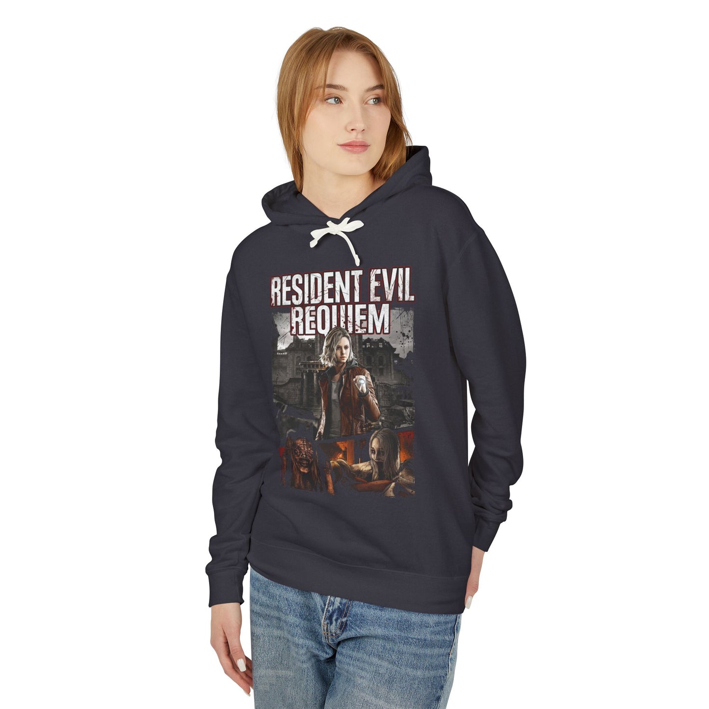 RE9 Grace Ashcroft FBI Cosplay Bookworm Survival Terror Icon Unisex Premium Hoodie