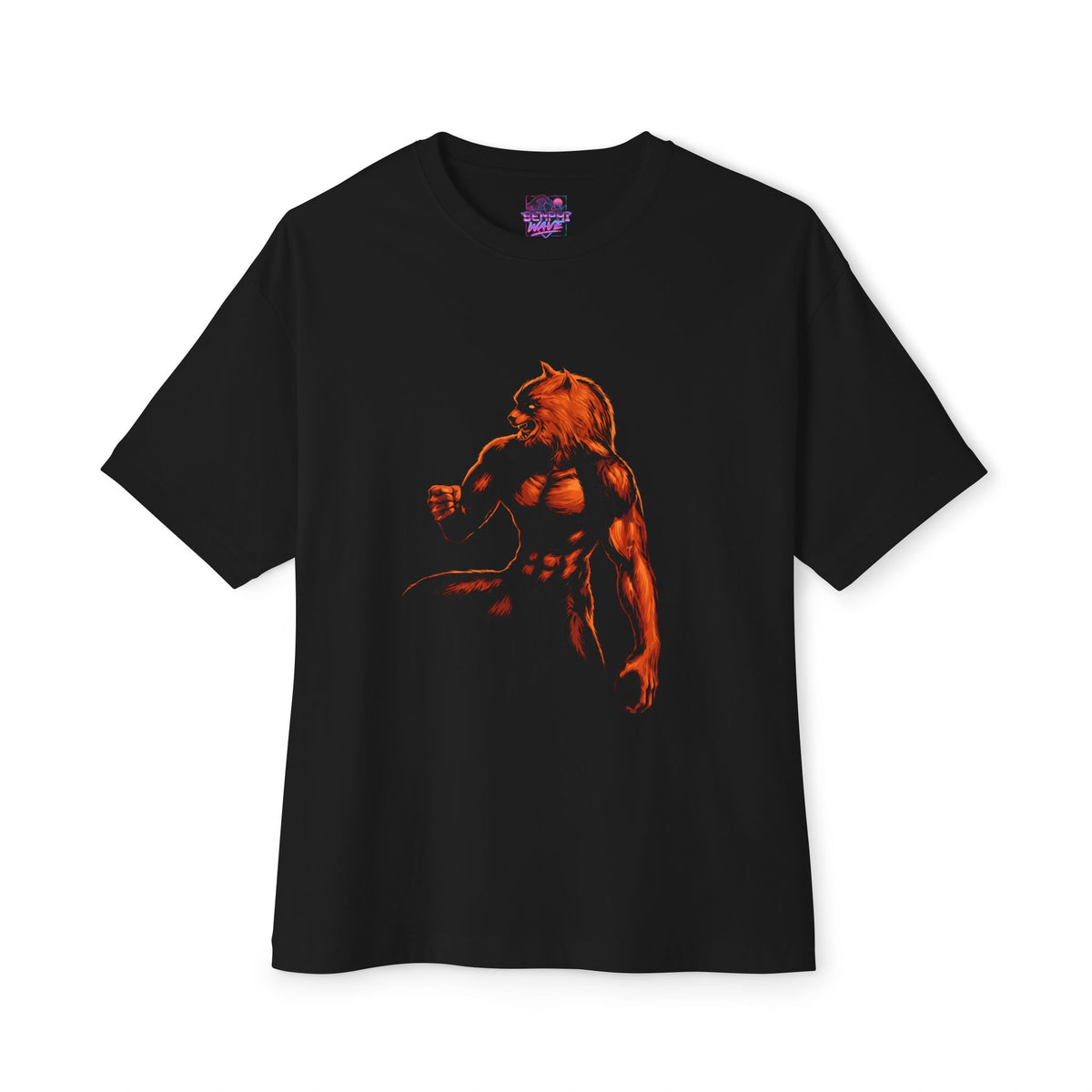 Altered Beast Werewolf Fiery Orange Retro Oversized T-Shirt