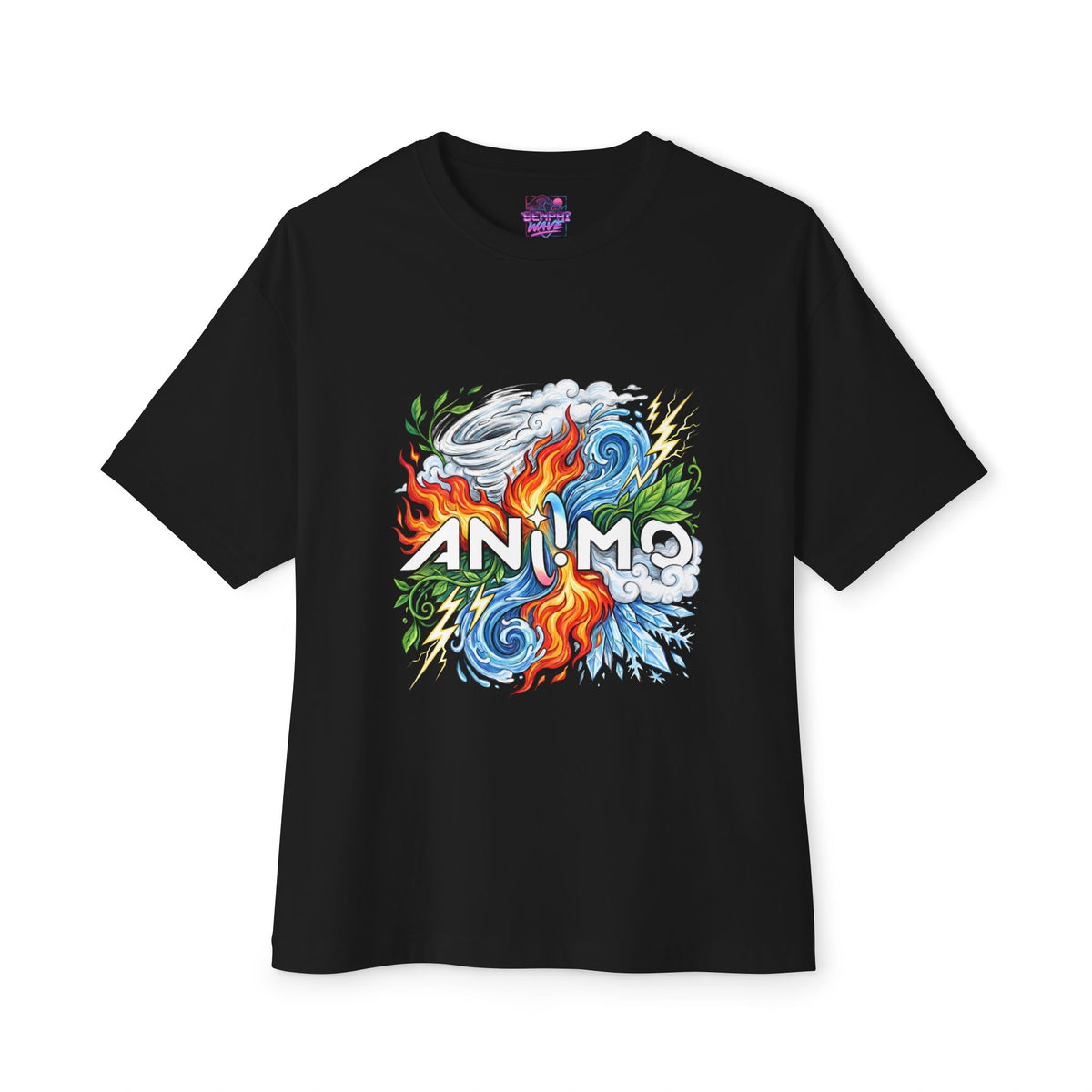 Aniimo Game Logo Elemental Burst Title Art - Oversized Premium Tee
