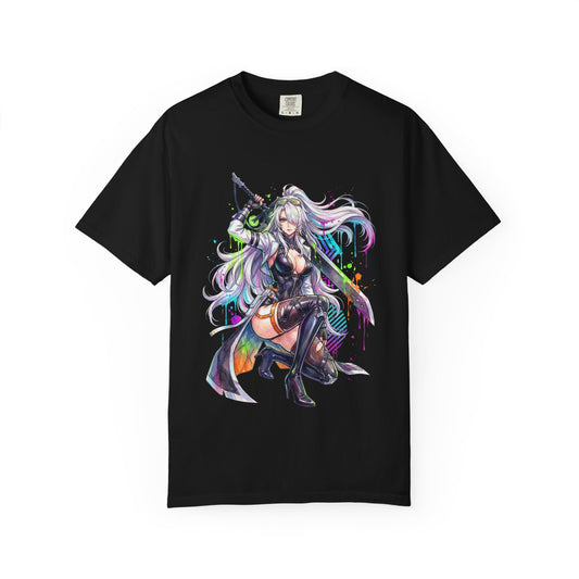 Nine Defense Scaling Burst DPS Chaos Zero Nightmare Vanguard Illustration Premium T-Shirt