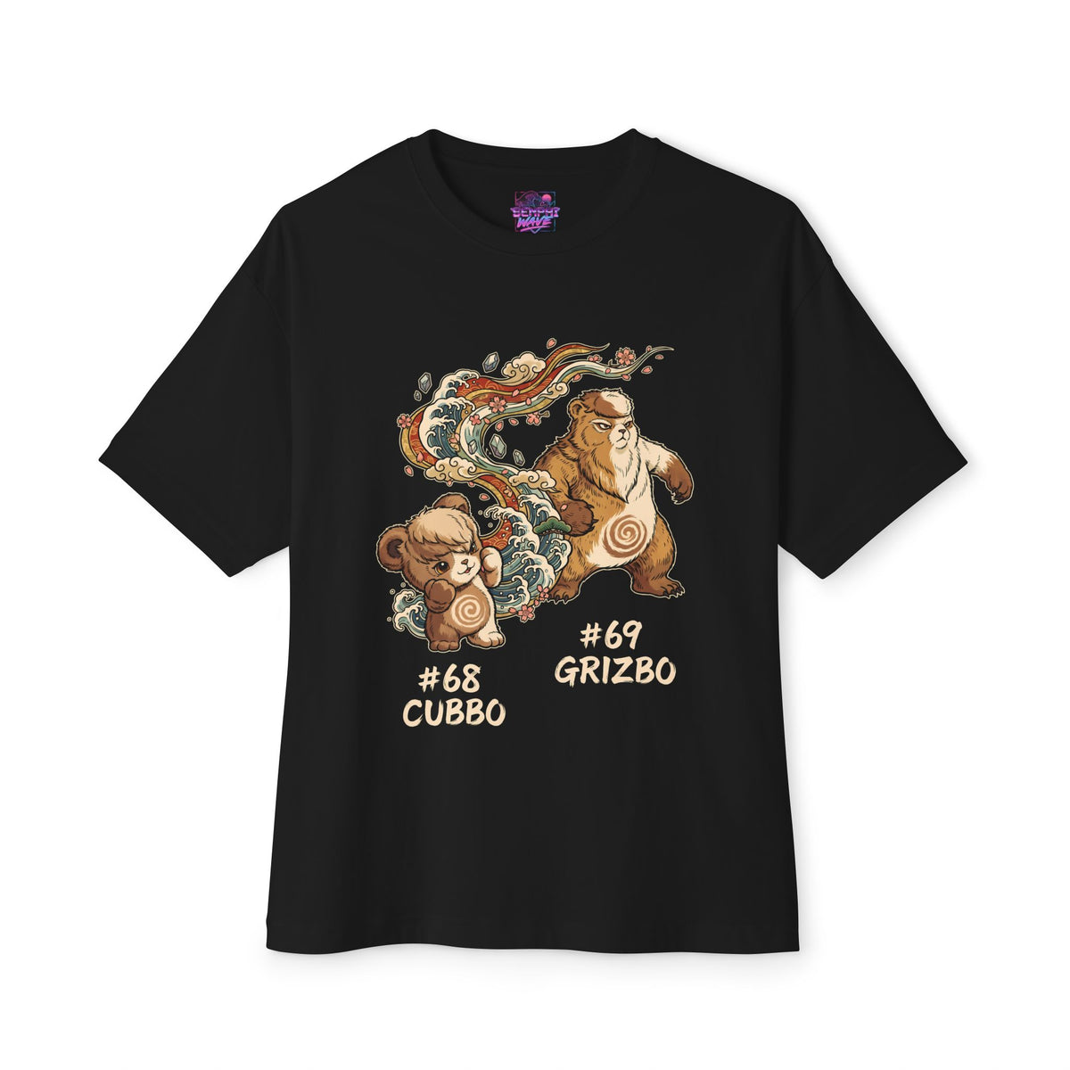 Cubbo Grizbo Aniimo Evolution Line Ukiyo-e - Oversized Premium Tee