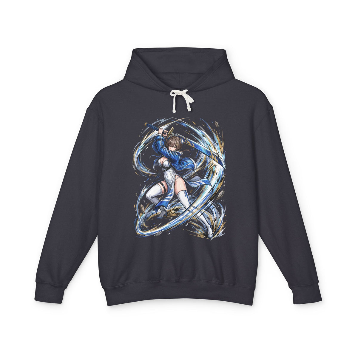 Chaos Zero Nightmare Yuki Blue and Gold Slash Fan Art Hoodie