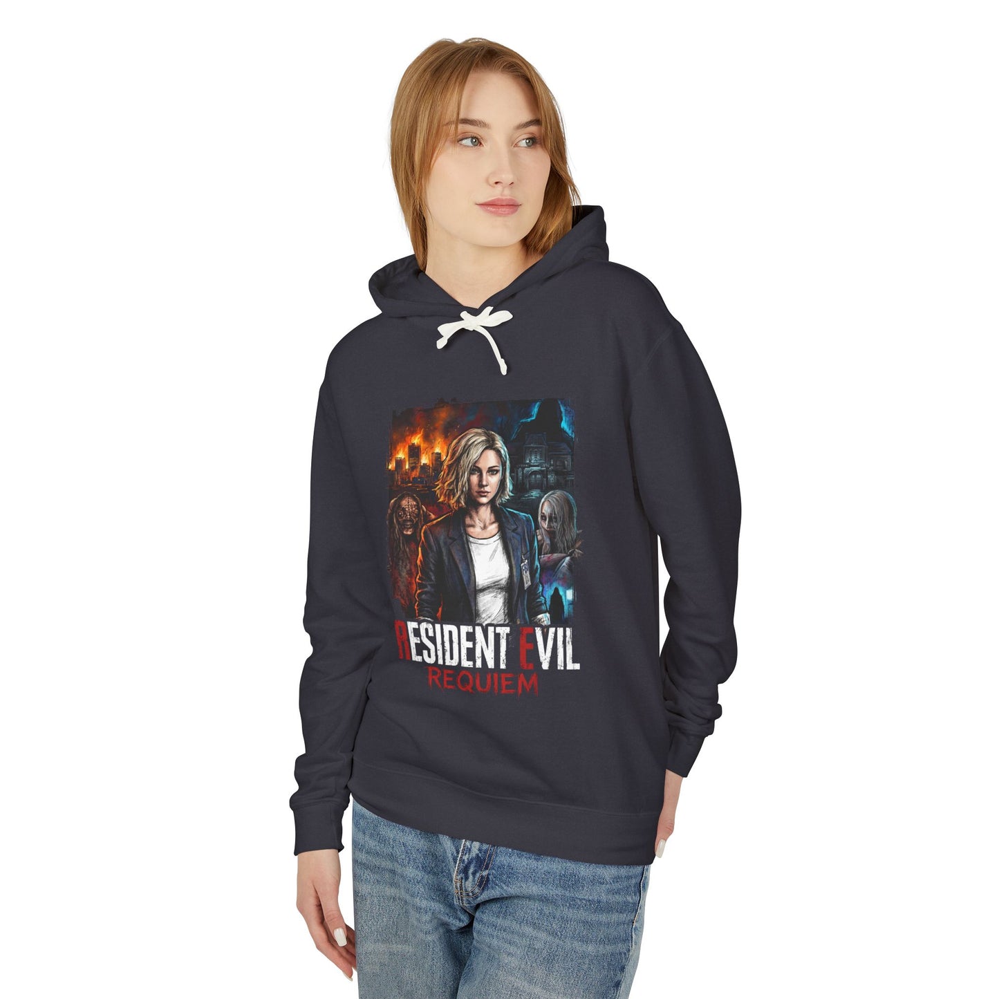 Resident Evil Requiem Grace Ashcroft FBI Analyst Walkthrough Icon Unisex Premium Hoodie