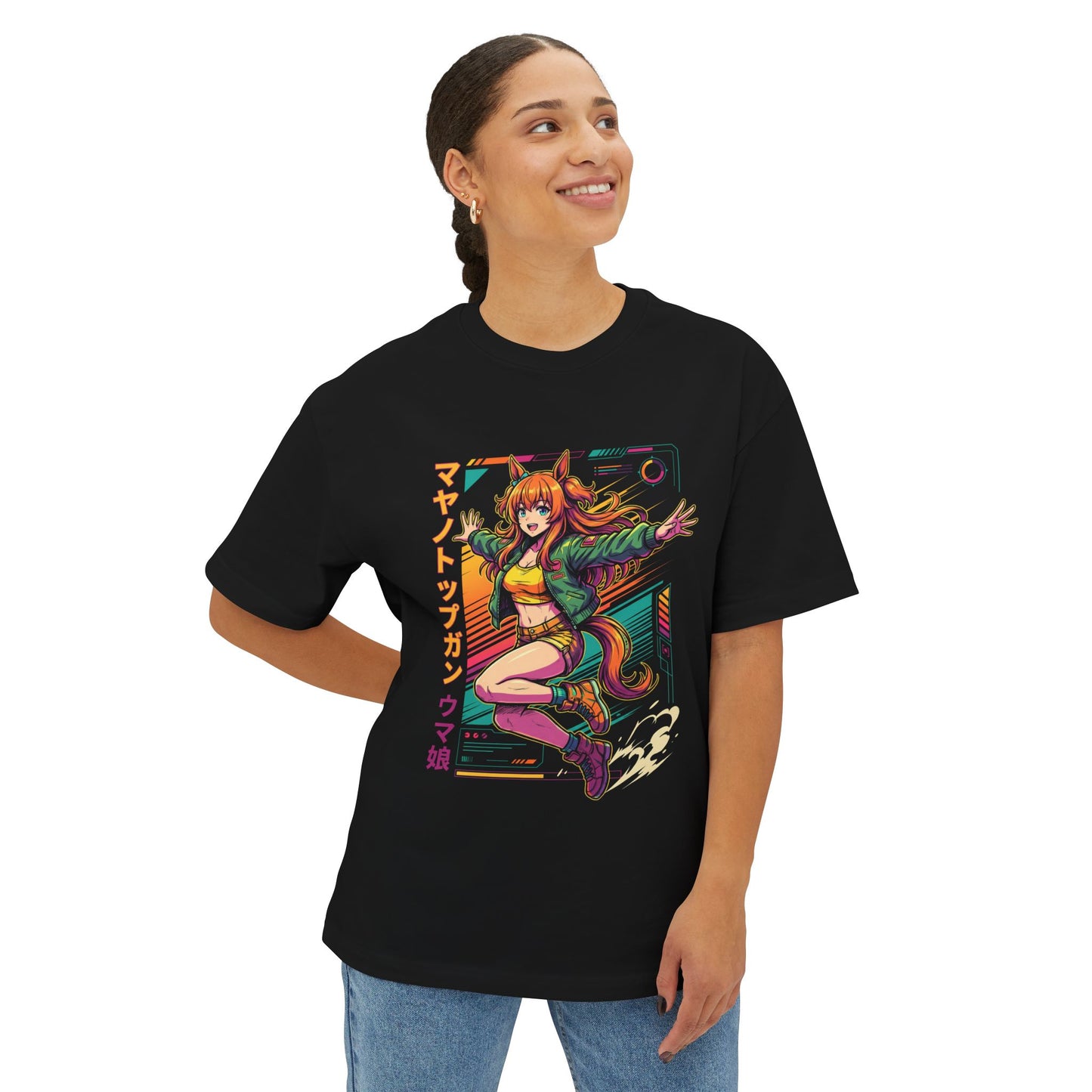 Umamusume Mayano Top Gun: Free Spirit Genius Premium Oversized Unisex T-Shirt