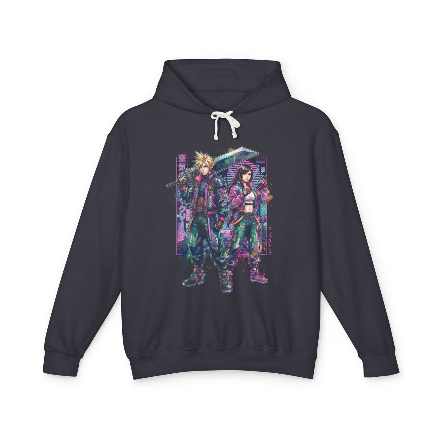 Final Fantasy VII Tifa Cloud Romantic Tension Portrait Unisex Premium Hoodie