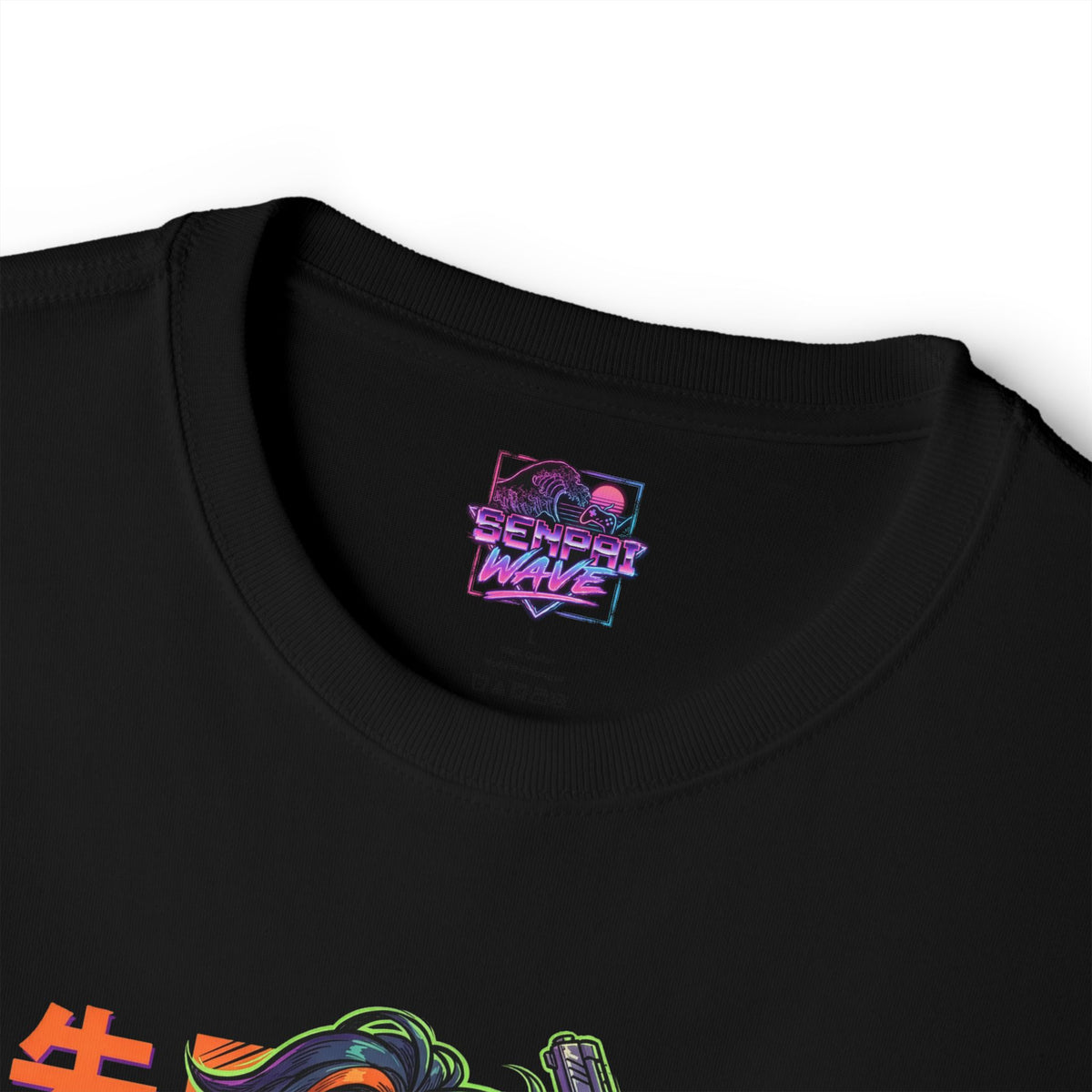 Zenless Zone Zero Zhu Yuan Pubsec Back Pose Neon Fan Art Oversized T-Shirt