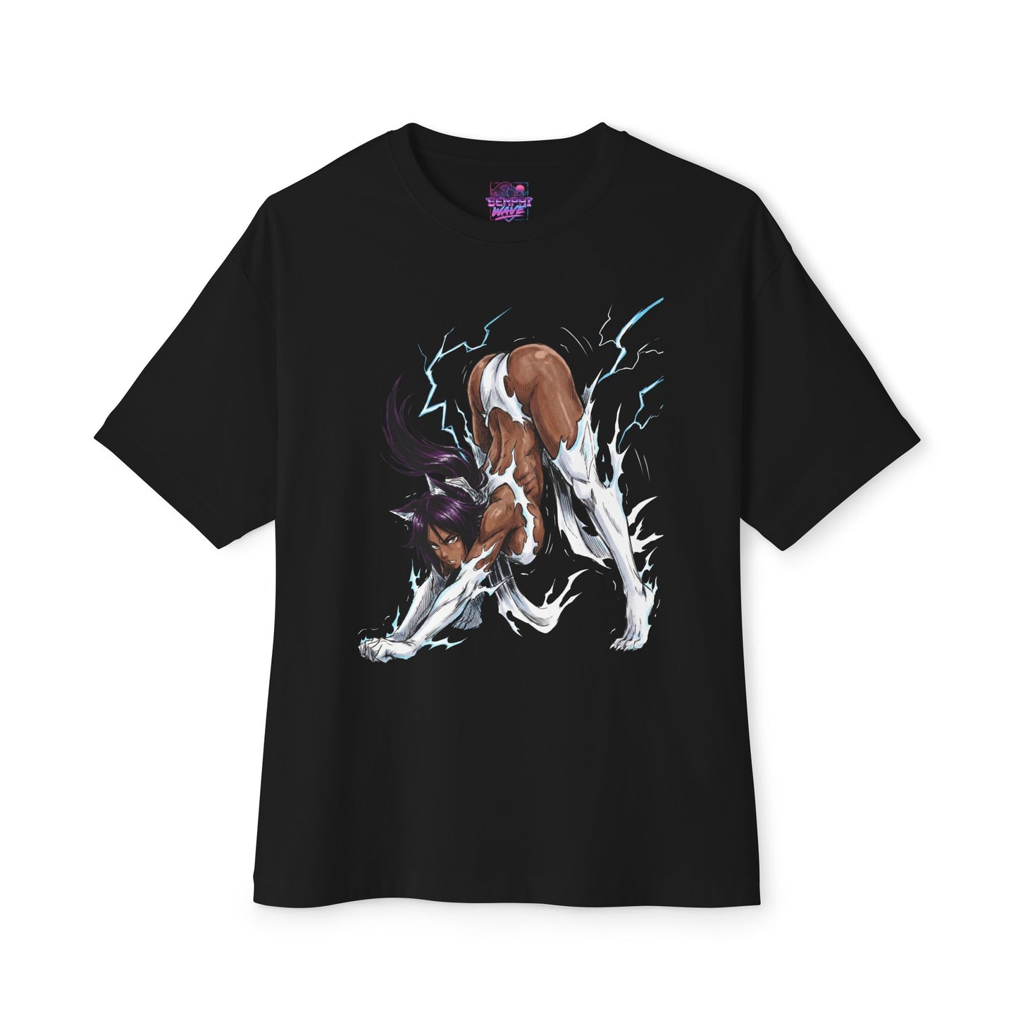 Bleach Yoruichi Shihouin Flash Goddess Martial Arts Master Design Premium Oversized Unisex T-Shirt