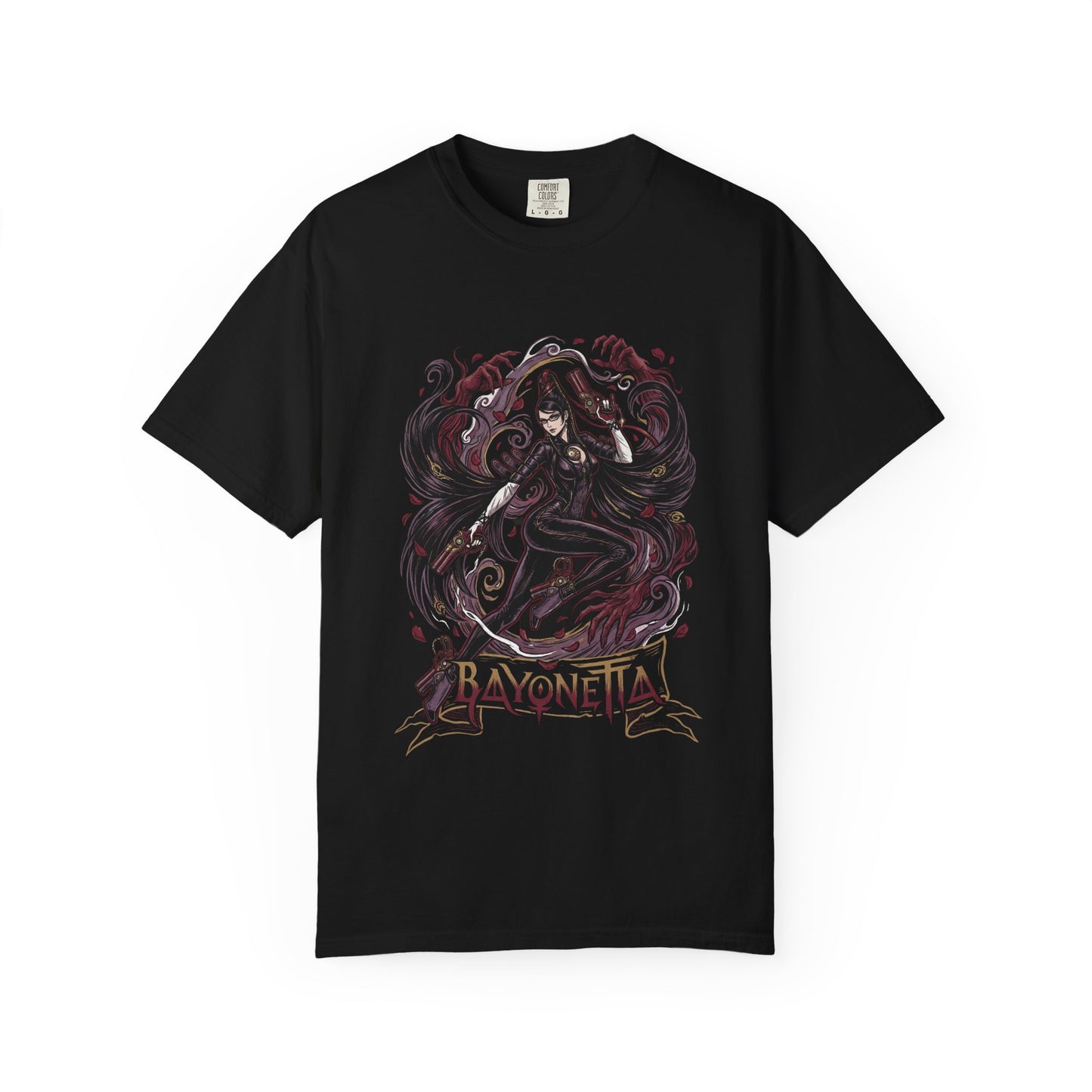 Bayonetta Butterfly Glasses Gun Heels Art Premium T-Shirt