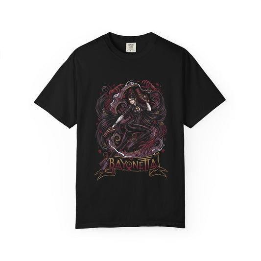 Bayonetta Butterfly Glasses Gun Heels Art Premium T-Shirt