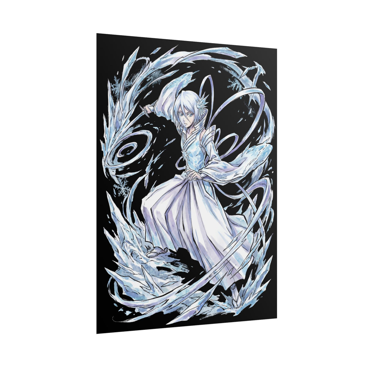 Bleach Rukia Kuchiki Sode no Shirayuki Ice Warrior Poster