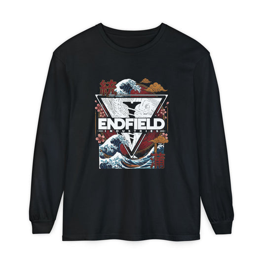 Arknights Endfield Industries Great Wave Crest Long Sleeve Tee