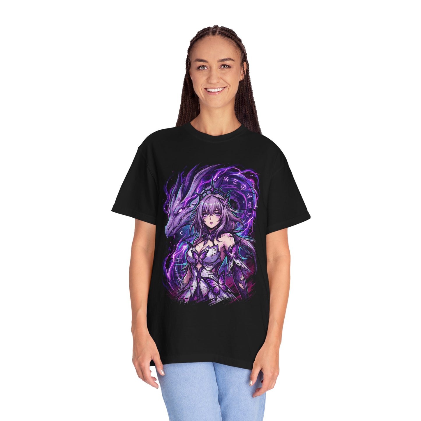 Castorice HSR Crystalline Flowers Black Ribbons Aesthetic Art Premium T-Shirt