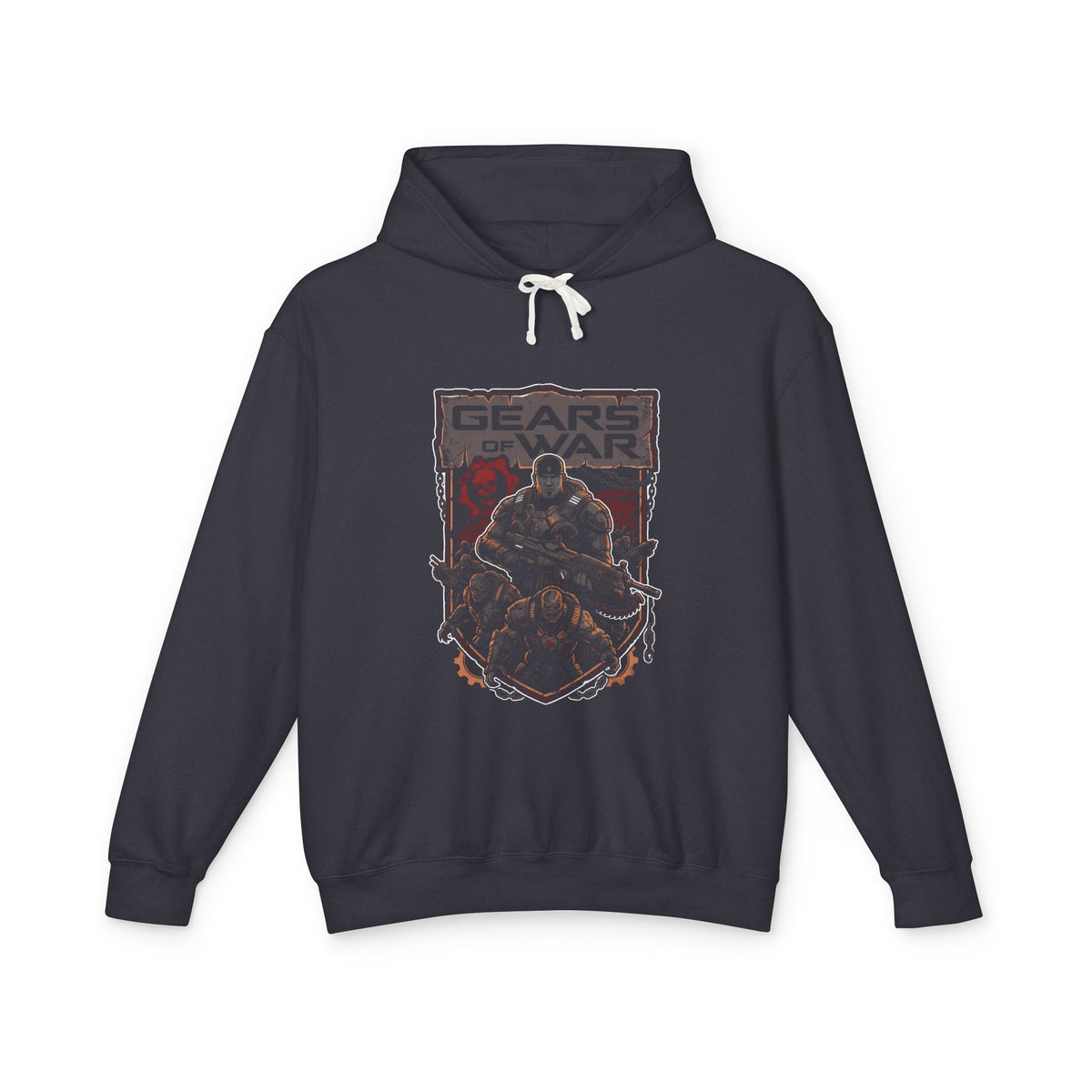 Gears of War Delta Squad Crimson Omen Crest Fan Art Hoodie