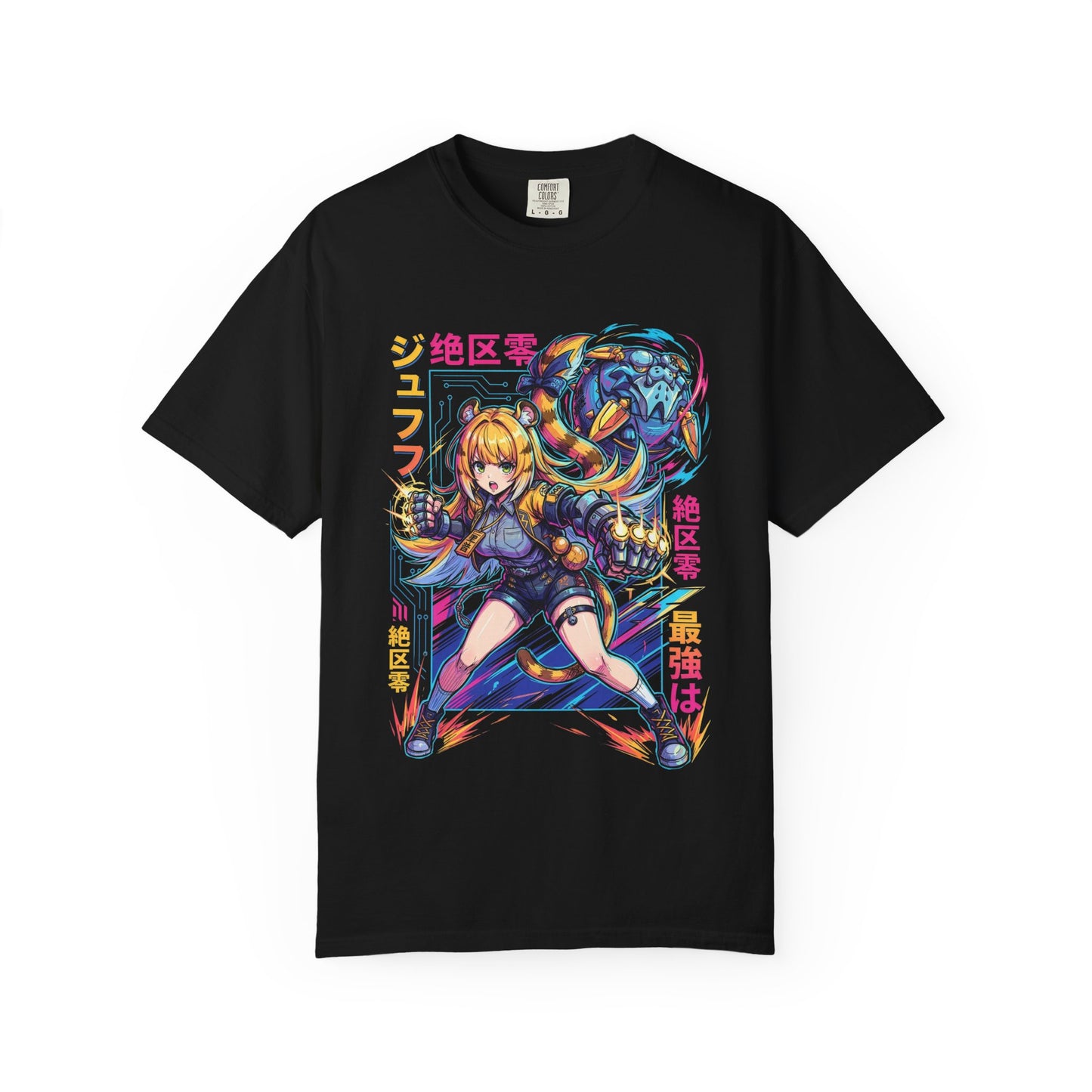 Zenless Zone Zero Ju Fufu Retro Synthwave Fierce Tiger Premium T-Shirt