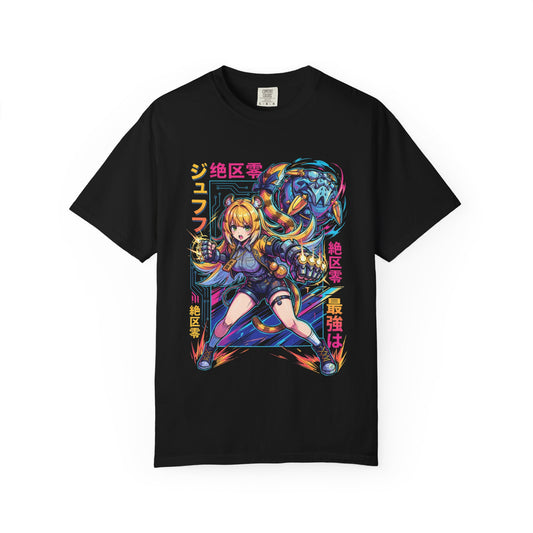 Zenless Zone Zero Ju Fufu Retro Synthwave Fierce Tiger Premium T-Shirt