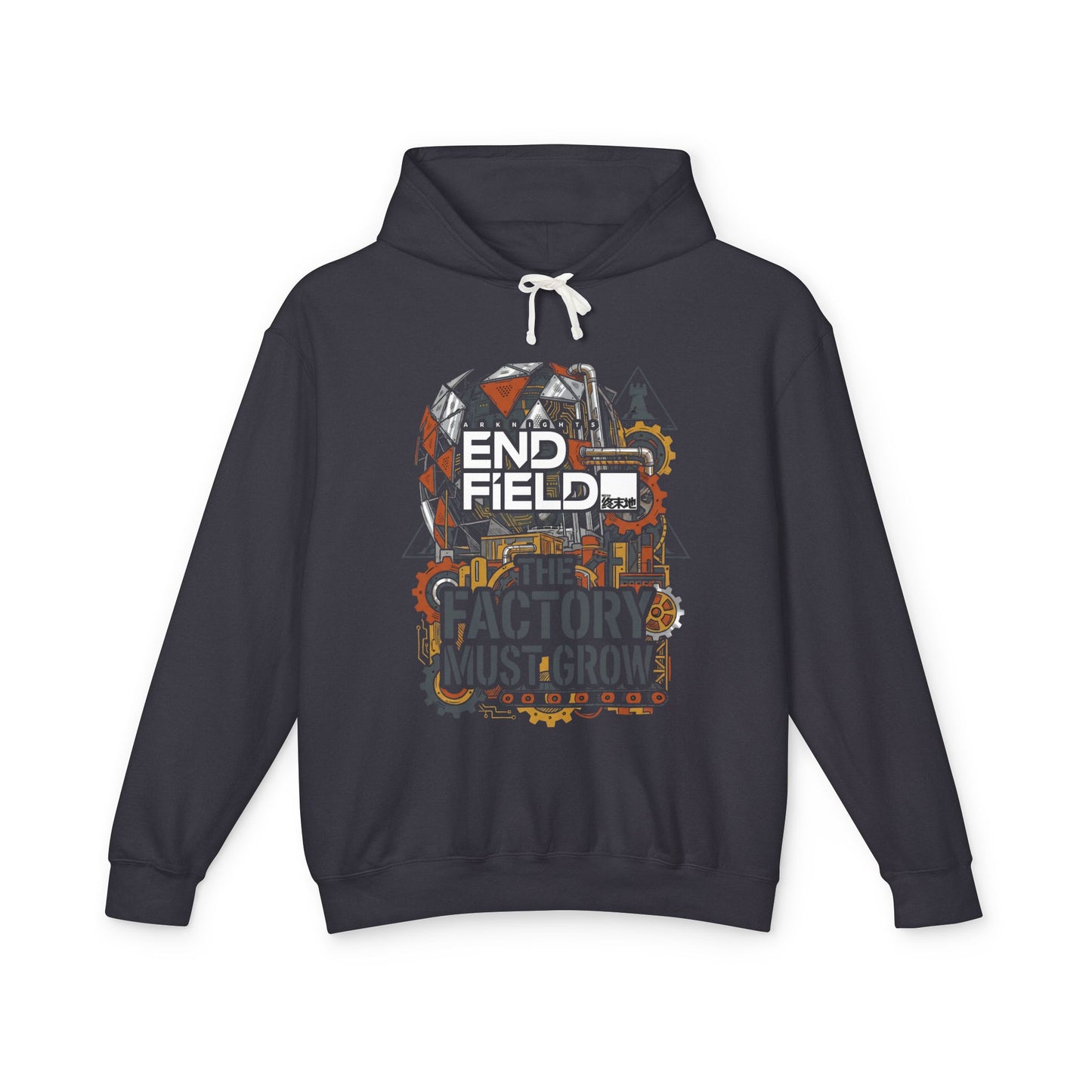 Arknights Endfield Factory Must Grow Meme T-Shirt Retro Factory Automation Base Defense Unisex Premium Hoodie
