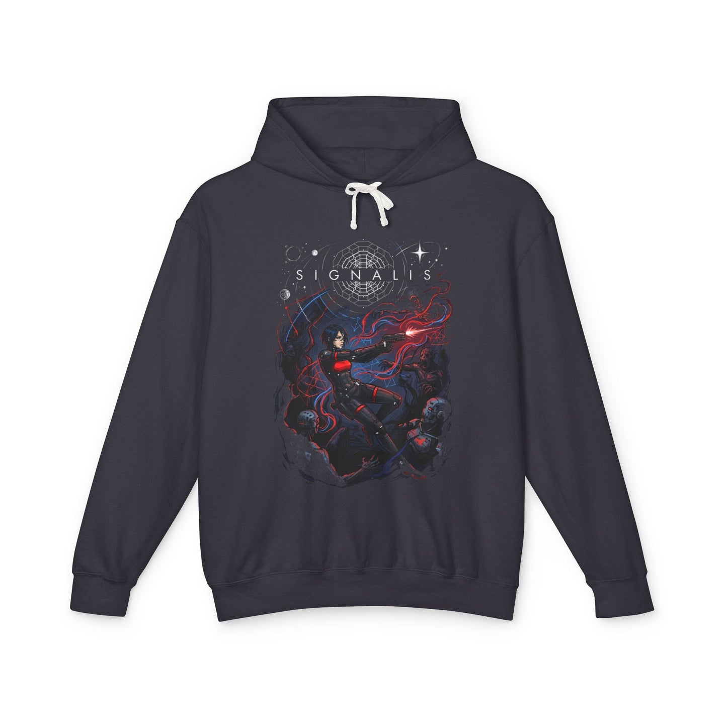 Signalis Game Elster Ariane Lost Dreams Dystopian Aesthetic Art Unisex Premium Hoodie