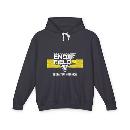Arknights Endfield The Factory Must Grow Meme Factory Expansion Automation Endless Build Unisex Premium Hoodie