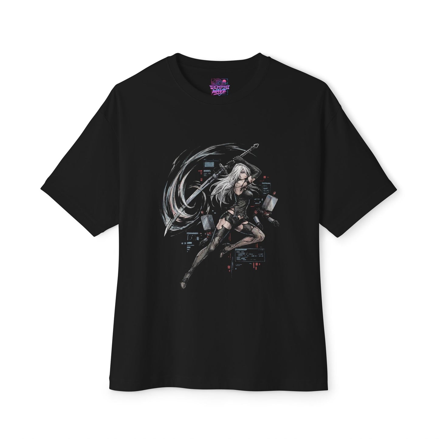 A2 Nier Automata Long Hair Rogue Android Premium Oversized Unisex T-Shirt