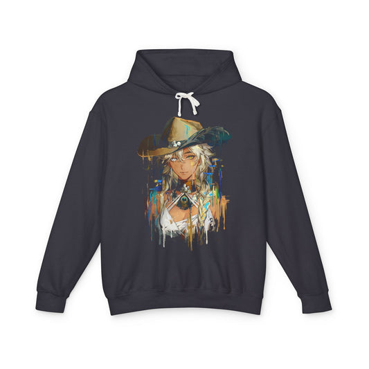 Argus Reverse 1999 Light Blue Eyes Beauty Mark Portrait Unisex Premium Hoodie